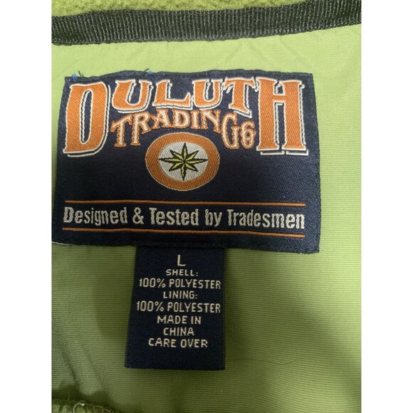 Duluth Trading Co. Fleece Green Winter Vest Size L Casual - Picture 4 of 7